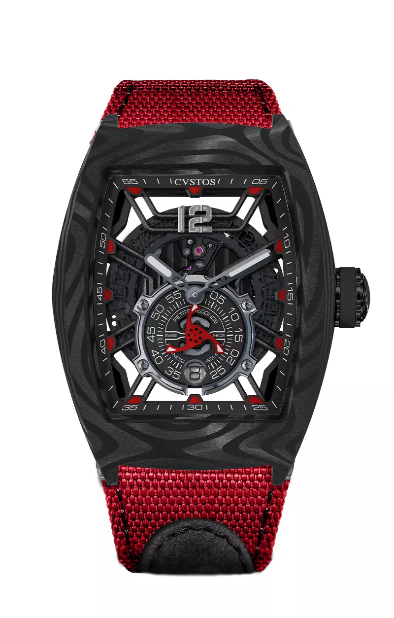 CHALLENGE JETLINER PS BLACK CARBON/RED DIAL Watch | Cvstos